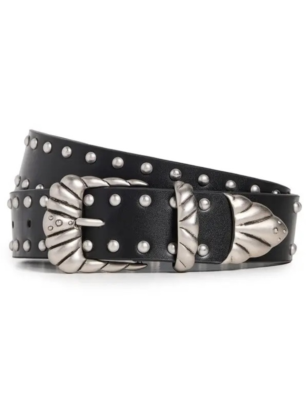GOOD AMERICAN Wide Studded Western Belt